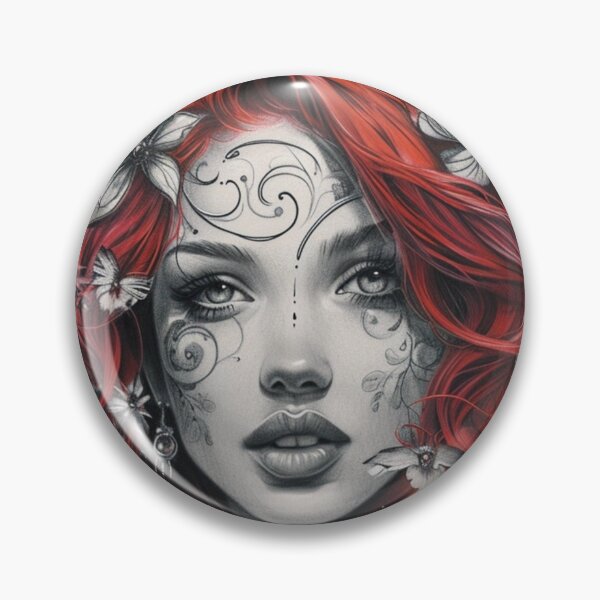 Item preview,  "Lady in Crimson: A Palette of Passion" designed and sold by VinciArt24.