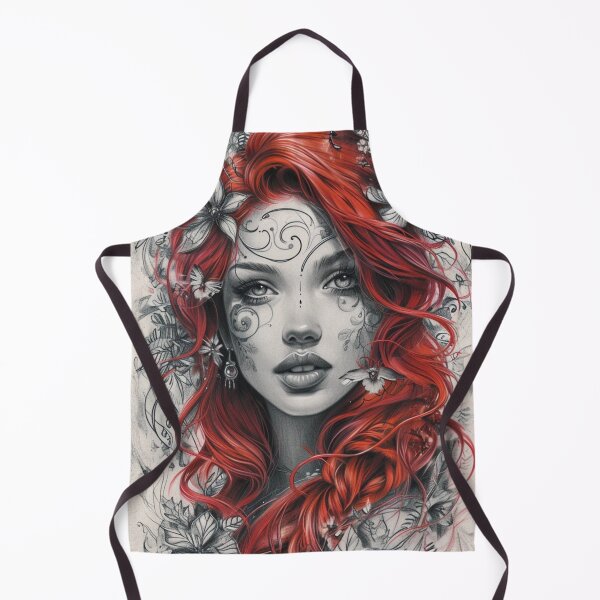 Item preview, "Lady in Crimson: A Palette of Passion" designed and sold by VinciArt24.