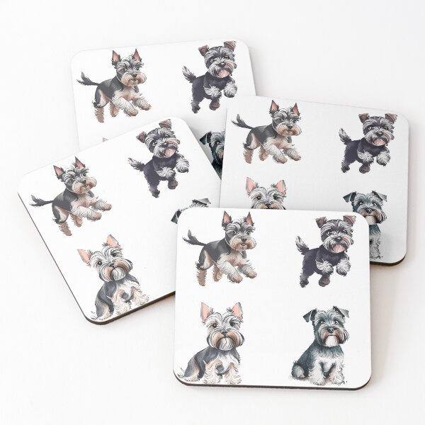 Item preview, Schnauzer miniatura en acuarela designed and sold by TheAnimalZ00.