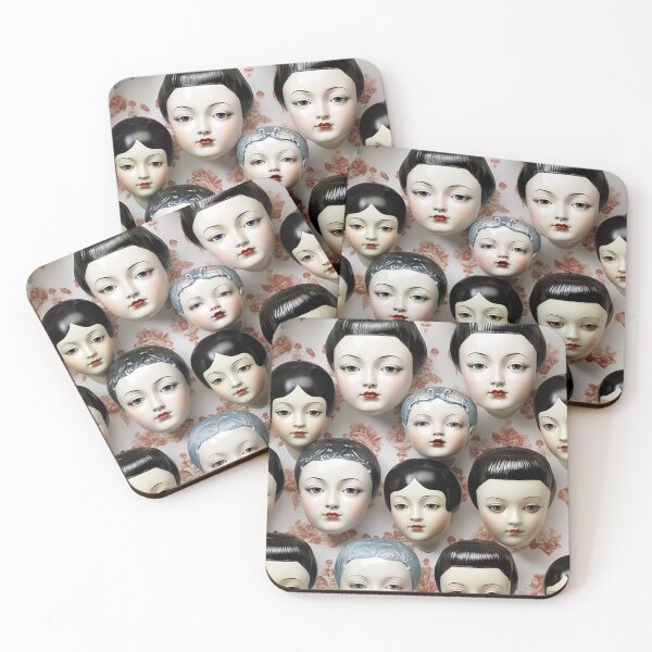 Item preview, Lovely Collection of Elegant Antique Victorian Doll Heads designed and sold by Shelly Little.
