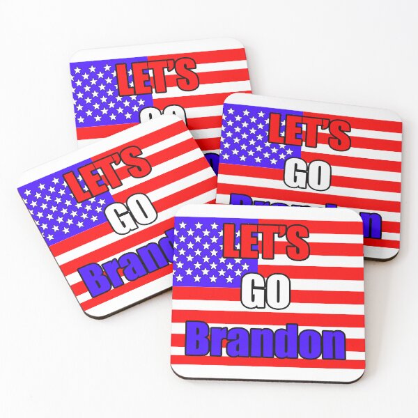 Item preview, Let's Go Brandon American Flag sticker, t-shirt, hat, hoodie, socks designed and sold by coylechase.