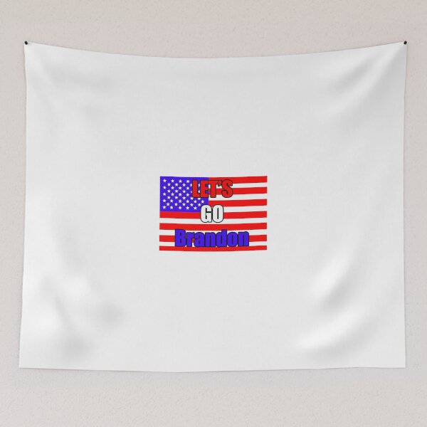 Item preview, Let's Go Brandon American Flag sticker, t-shirt, hat, hoodie, socks designed and sold by coylechase.