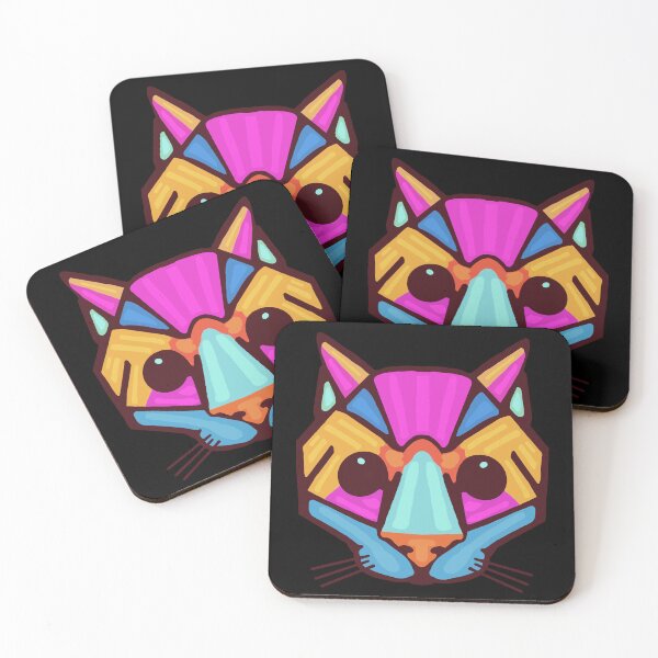 Item preview, Geometric Cat Big Nose  designed and sold by wildjellybeans.