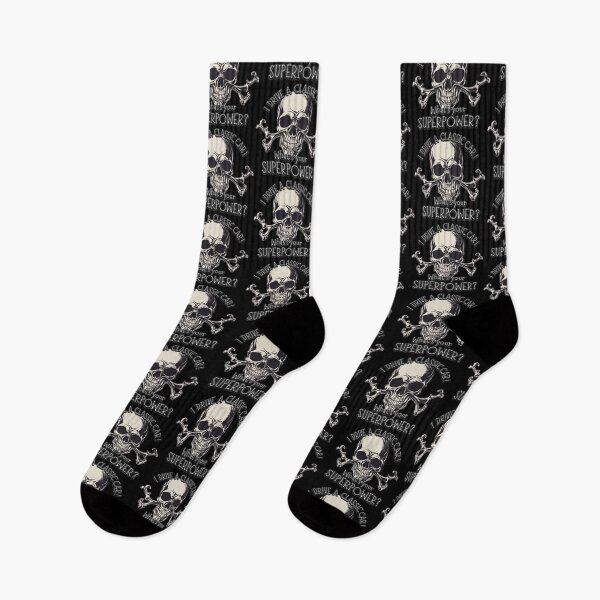 Item preview, Skull and Cross Bones - I DRIVE A CLASSIC CAR, whats your SuperPower? designed and sold by Michael van der Hoorn.
