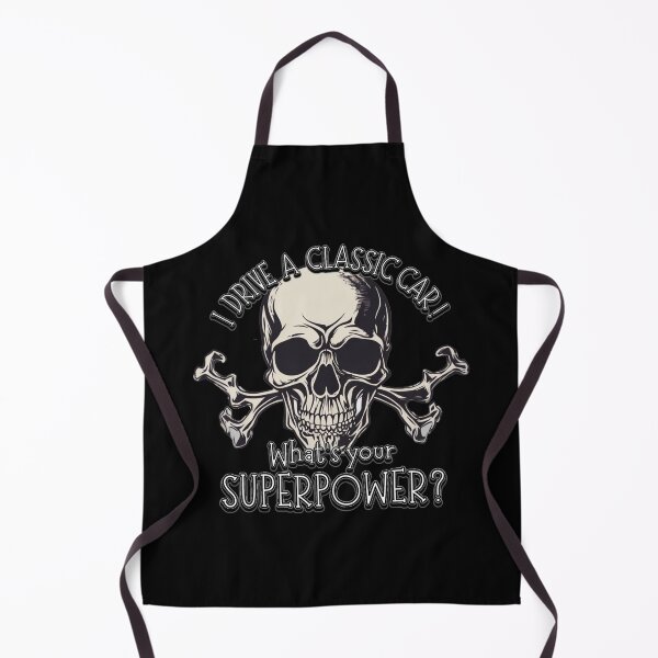 Item preview, Skull and Cross Bones - I DRIVE A CLASSIC CAR, whats your SuperPower? designed and sold by Michael van der Hoorn.