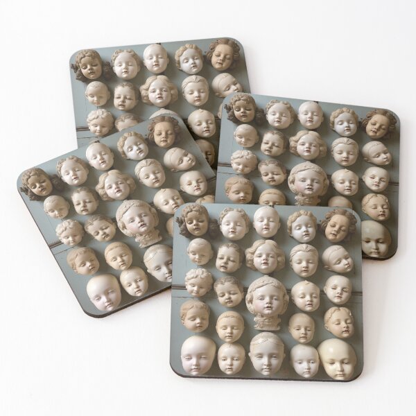 Item preview, An array of unusual antique Victorian doll heads designed and sold by Shelly Little.