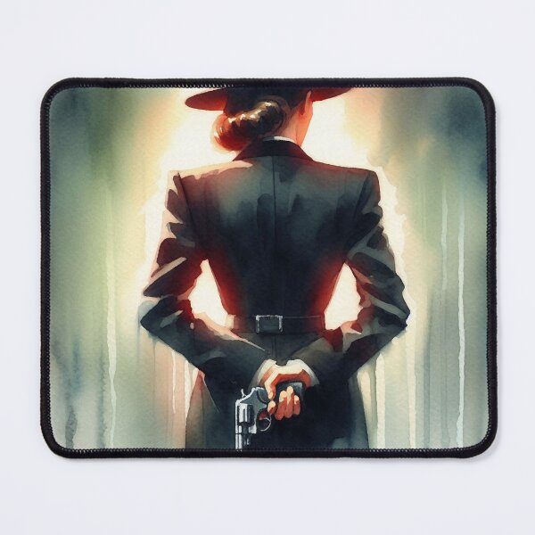 Item preview, Black Suit Femme Fatale with Gun [Noir] designed and sold by RESToRAPTOR.