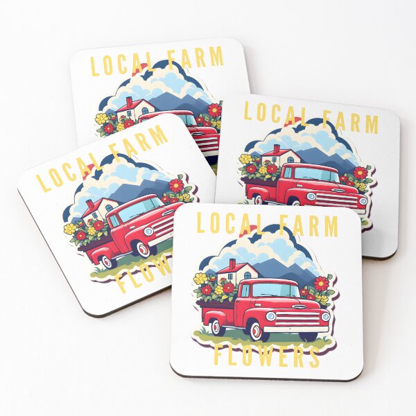 Item preview, Local Farm Flower Truck designed and sold by Cardsurveyors.