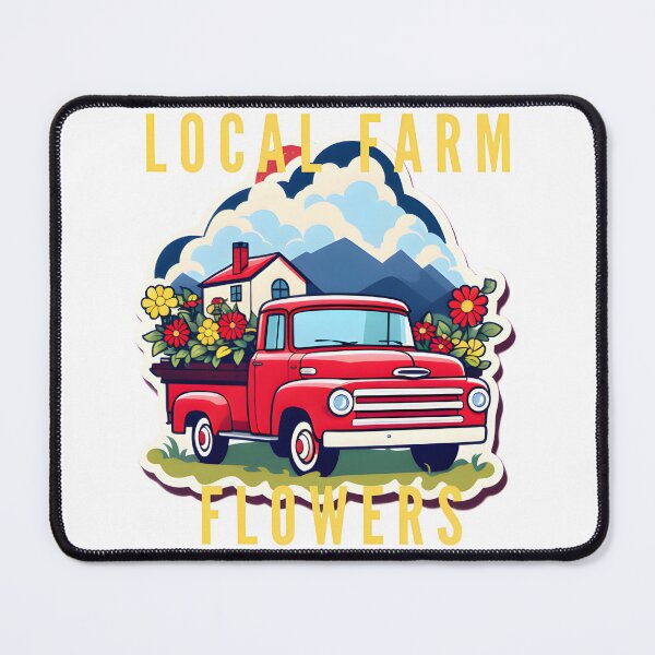 Item preview, Local Farm Flower Truck designed and sold by Cardsurveyors.
