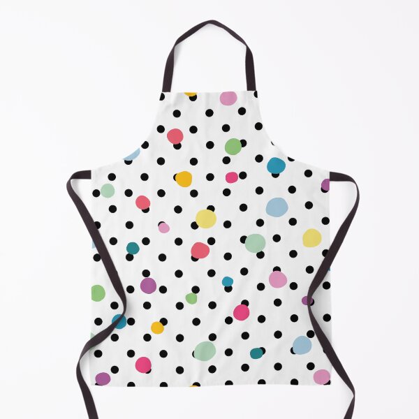 Item preview, "Chic Contrast: Black & Colorful Polka Mix" designed and sold by Fanishdesigned.