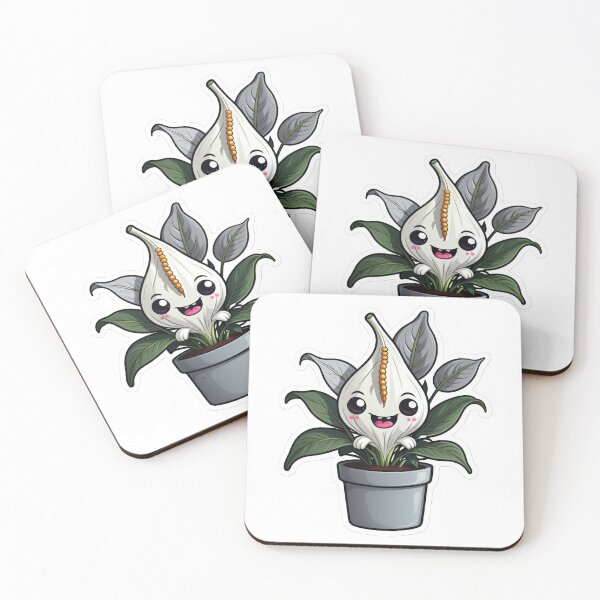 Item preview, Kawaii Peace Lily Monster Plant designed and sold by duke818.