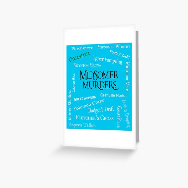 Artikel-Vorschau von Midsomer Murders Städte, designt und verkauft von FunandWhimsy.
