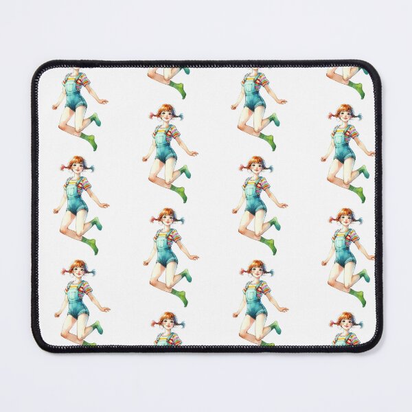 Item preview, A tomboy girl jumping. designed and sold by growing-mom.