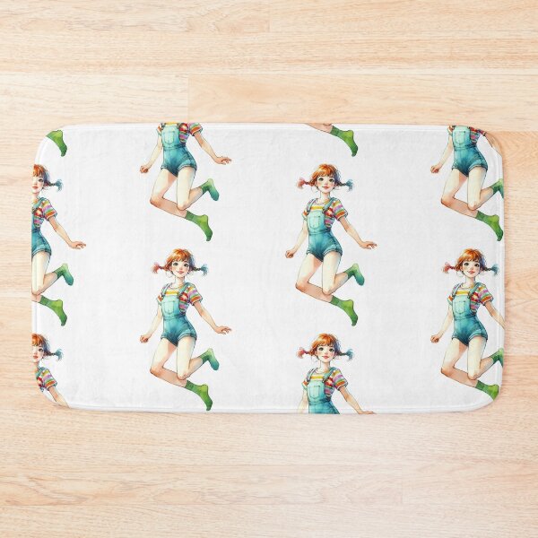 Item preview, A tomboy girl jumping. designed and sold by growing-mom.