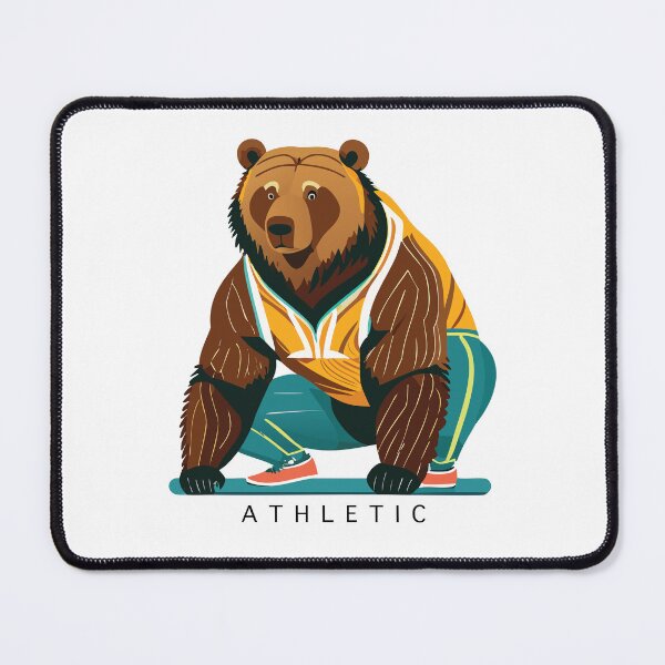 Item preview, Athlete and sporty brown bear designed and sold by Davimonst.
