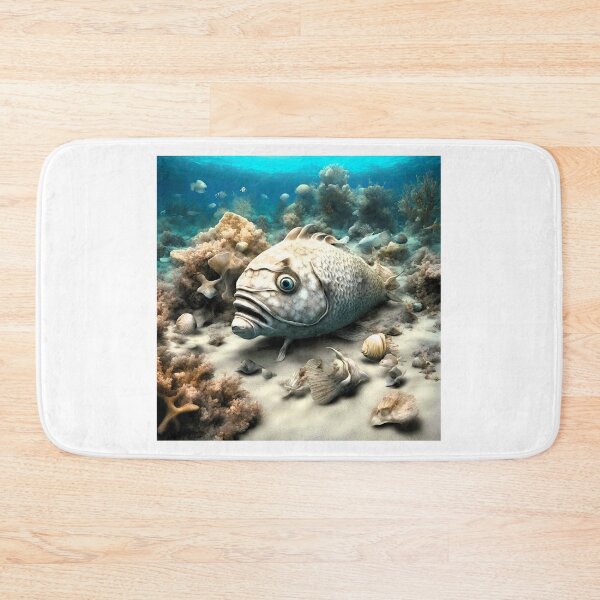 Item preview, Seabed, shells, rocks, strange gray fish BD designed and sold by janjacbu.