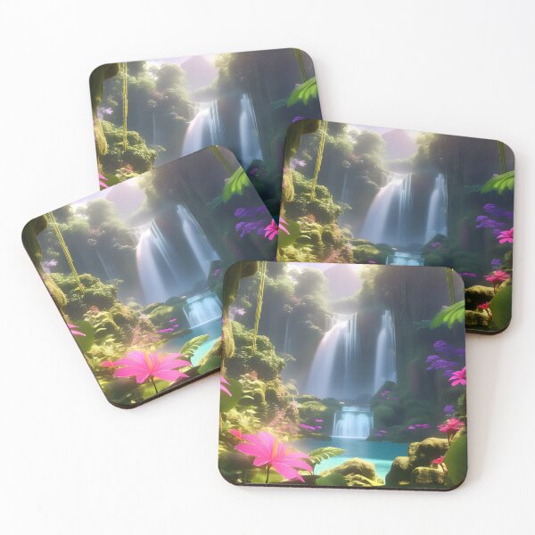 Artikelvorschau, Tropischer Wasserfall entworfen und verkauft von Raging Woody Designs.
