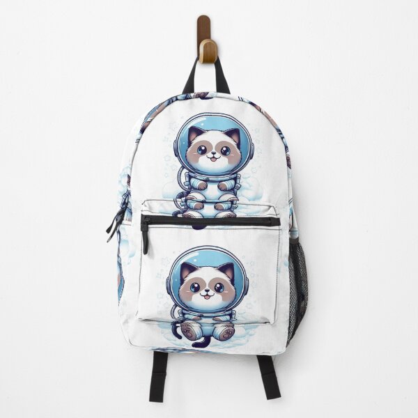 Item preview, "Happy Siamese Cat Astronaut: Cosmic Adventure" designed and sold by Pearlsiwa.