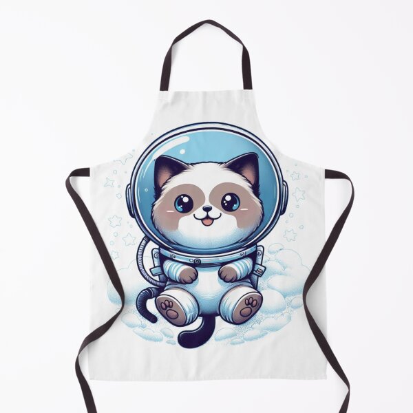 Item preview, "Happy Siamese Cat Astronaut: Cosmic Adventure" designed and sold by Pearlsiwa.