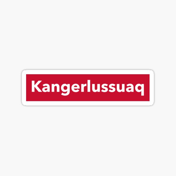 Greenland Kangerlussuaq Kalaallit Nunaat Arctic Travel Destination Sticker