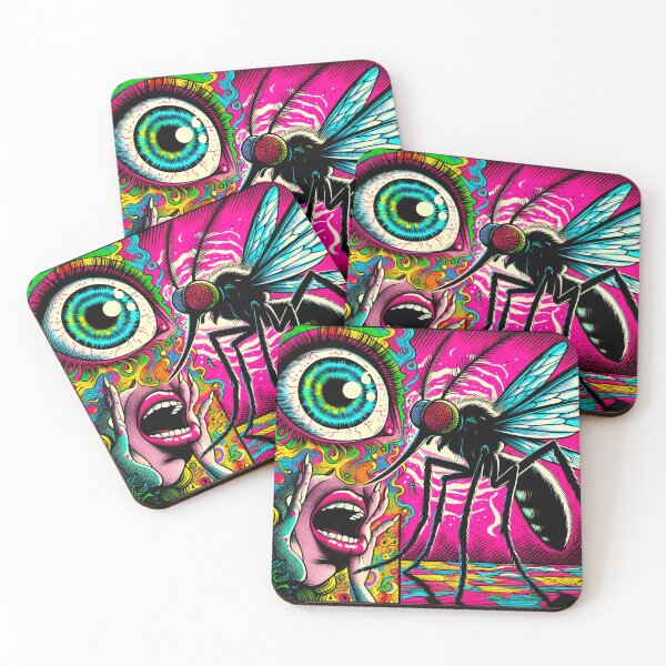 Item preview, Trippy Weird Psychedelic Mosquito Hallucination designed and sold by AIPixelMaster.