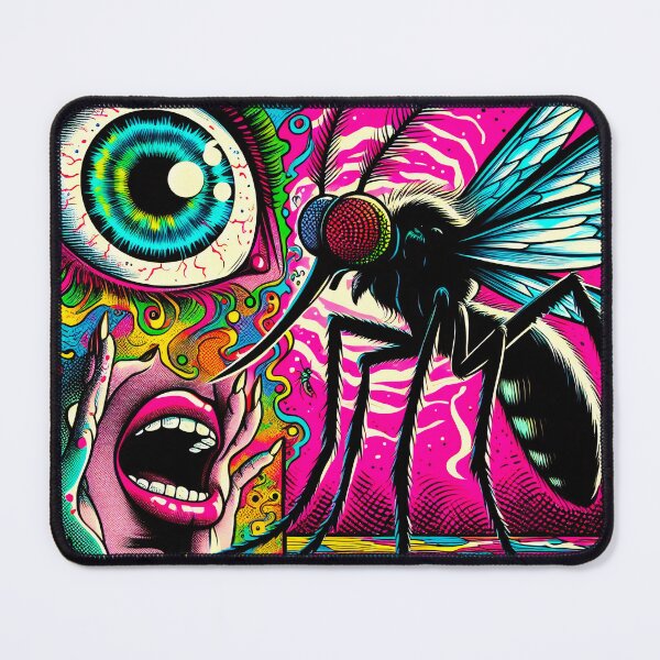 Item preview, Trippy Weird Psychedelic Mosquito Hallucination designed and sold by AIPixelMaster.