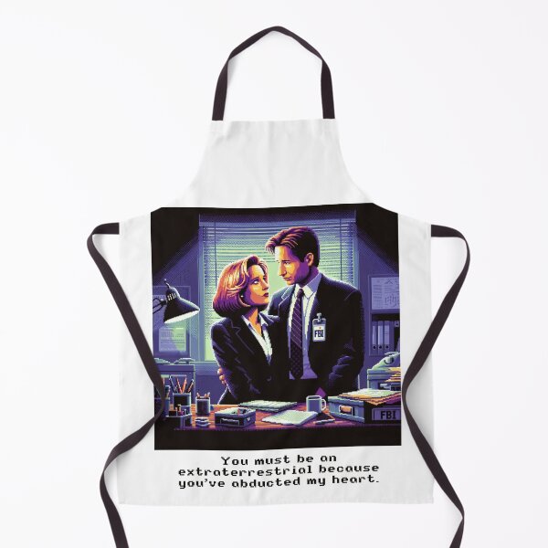 Item preview, X-Files Mulder and Scully Funny Valentine’s Day Pixel Art designed and sold by fabinthelab.