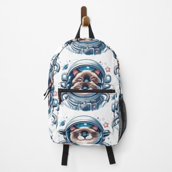 Item preview, "Happy Siamese Cat Astronaut: Cosmic Adventure" designed and sold by Pearlsiwa.