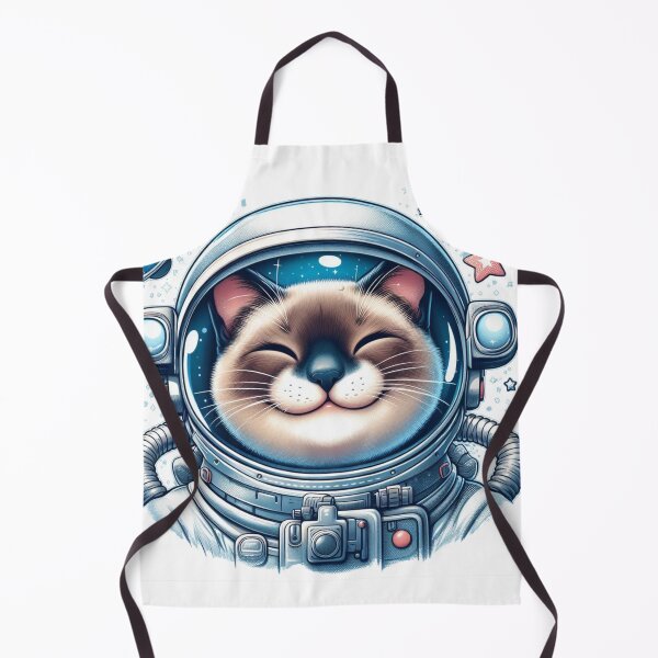 Item preview, "Happy Siamese Cat Astronaut: Cosmic Adventure" designed and sold by Pearlsiwa.