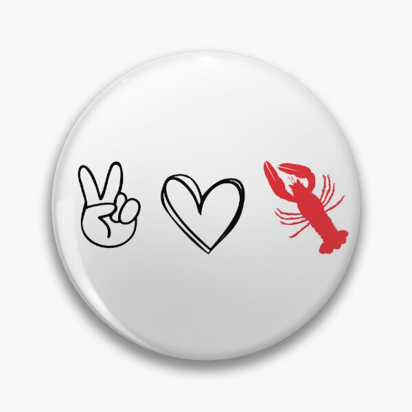 Item preview, Peace Love Crawfish Crayfish Crawdad designed and sold by Chelsealuv Krigbaum.