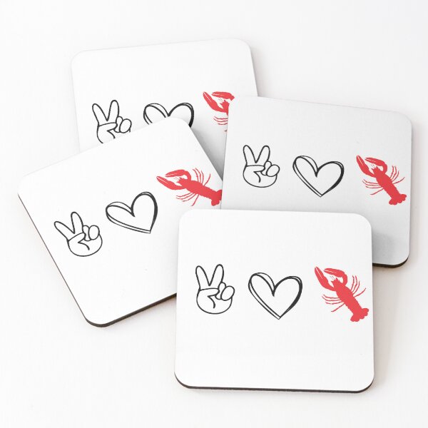 Item preview, Peace Love Crawfish Crayfish Crawdad designed and sold by Chelsealuv Krigbaum.