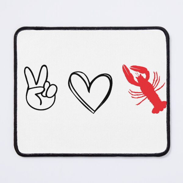 Item preview, Peace Love Crawfish Crayfish Crawdad designed and sold by Chelsealuv Krigbaum.