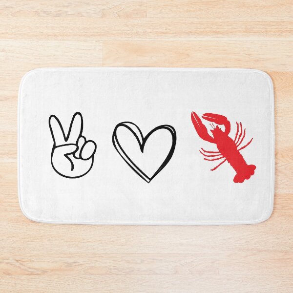 Item preview, Peace Love Crawfish Crayfish Crawdad designed and sold by Chelsealuv Krigbaum.