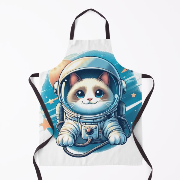 Item preview, "Happy Siamese Cat Astronaut: Cosmic Adventure" designed and sold by Pearlsiwa.