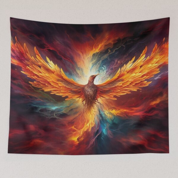 Item preview, Phoenix Rebirth: New Beginning Mythical Creature Fantasy Dreamscape designed and sold by Fantasy Masterpiece.