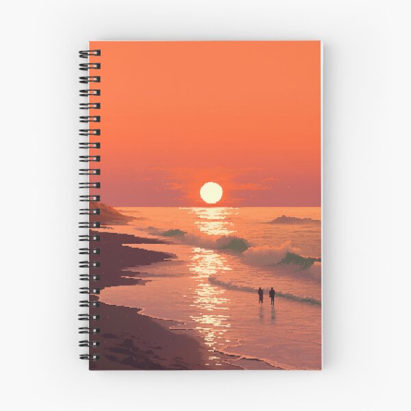 Item preview, Peaceful California Beach Sunset Retro Pixel Art designed and sold by LVTFCOarts.