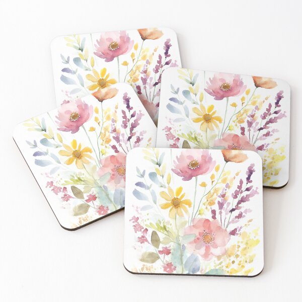 Artikelvorschau, Aquarell-Wildblumen entworfen und verkauft von NeikoDraws.
