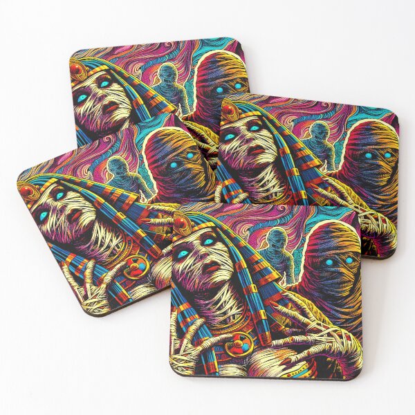 Item preview, Trippy Psychedelic Pharaoh And Her Security Guys designed and sold by AIPixelMaster.