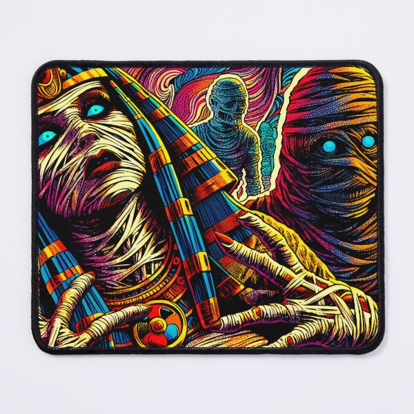 Item preview, Trippy Psychedelic Pharaoh And Her Security Guys designed and sold by AIPixelMaster.