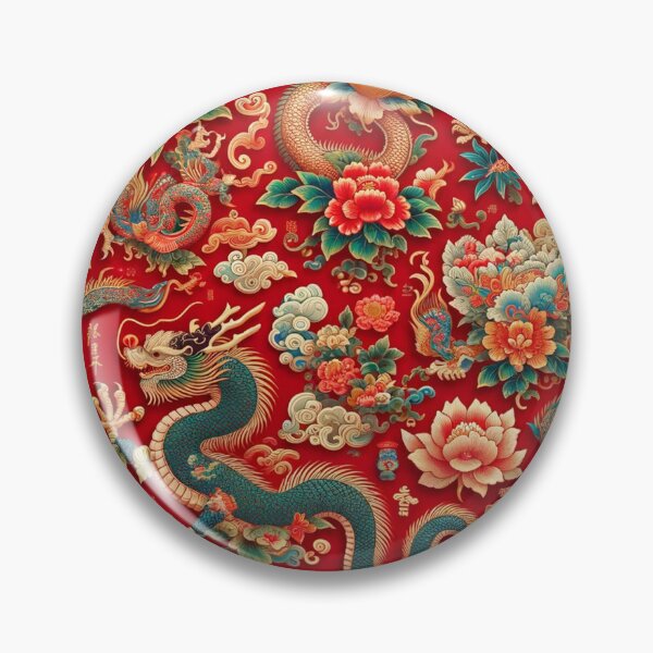Item preview, Asian-Inspired Print With Dragons designed and sold by PinUpPizzazz.