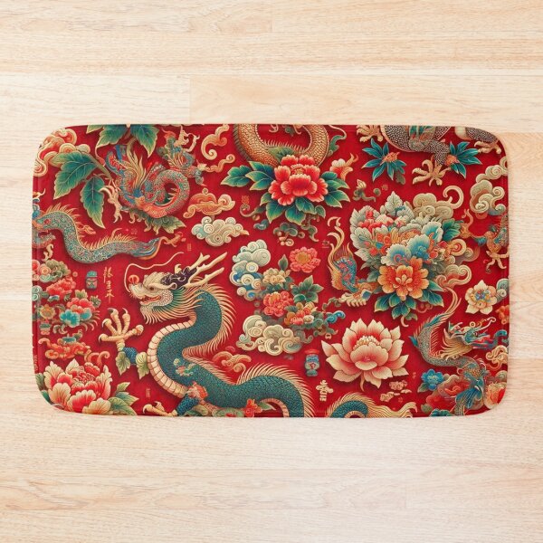 Item preview, Asian-Inspired Print With Dragons designed and sold by PinUpPizzazz.