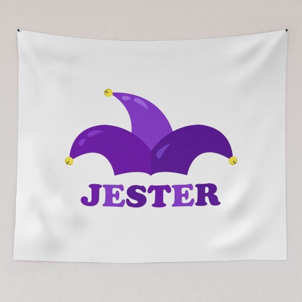 Item preview, Purple three-pointed jester hat with name designed and sold by shennix.