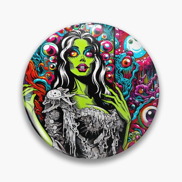 Item preview, Trippy Psychedelic Telepathic Monster Beauty designed and sold by AIPixelMaster.
