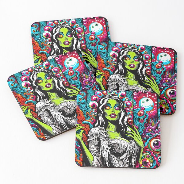 Item preview, Trippy Psychedelic Telepathic Monster Beauty designed and sold by AIPixelMaster.