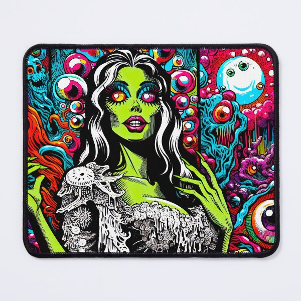 Item preview, Trippy Psychedelic Telepathic Monster Beauty designed and sold by AIPixelMaster.