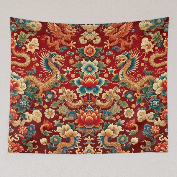 Item preview, Asian-Inspired Pattern designed and sold by PinUpPizzazz.