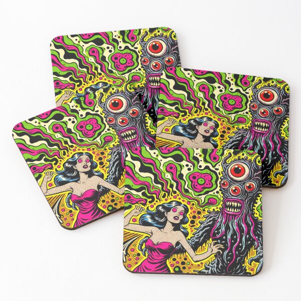 Item preview, Trippy Psychedelic Classic Retro Monster designed and sold by AIPixelMaster.