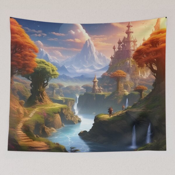 Item preview, Approaching a Magical Castle designed and sold by Raging Woody Designs.
