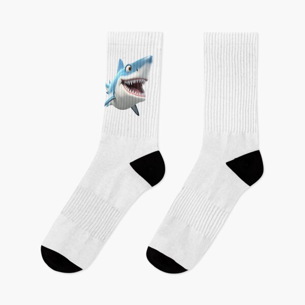 Item preview, 3D Cartoon Style Shark, Logo, Sticker, Wall arts, Art Prints and More designed and sold by Kevin Lou.