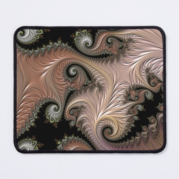 Item preview, Fractal Abstract Playground in Creamy Chocolate designed and sold by MoodyMuseArt.